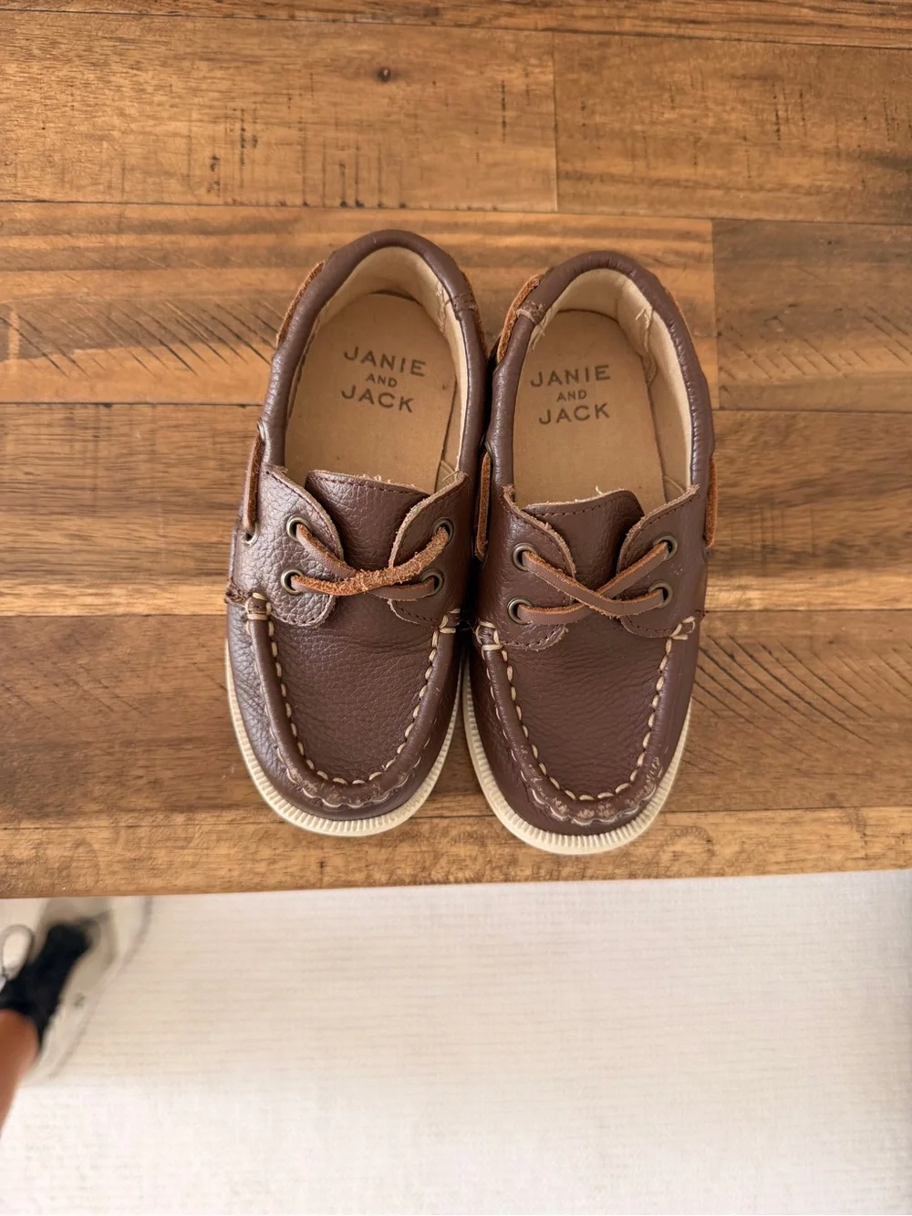 Janie and Jack Brown Leather loafers